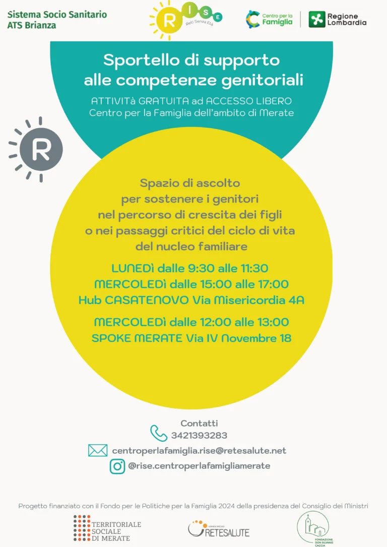 Sportello di supporto alle competenze genitoriali
