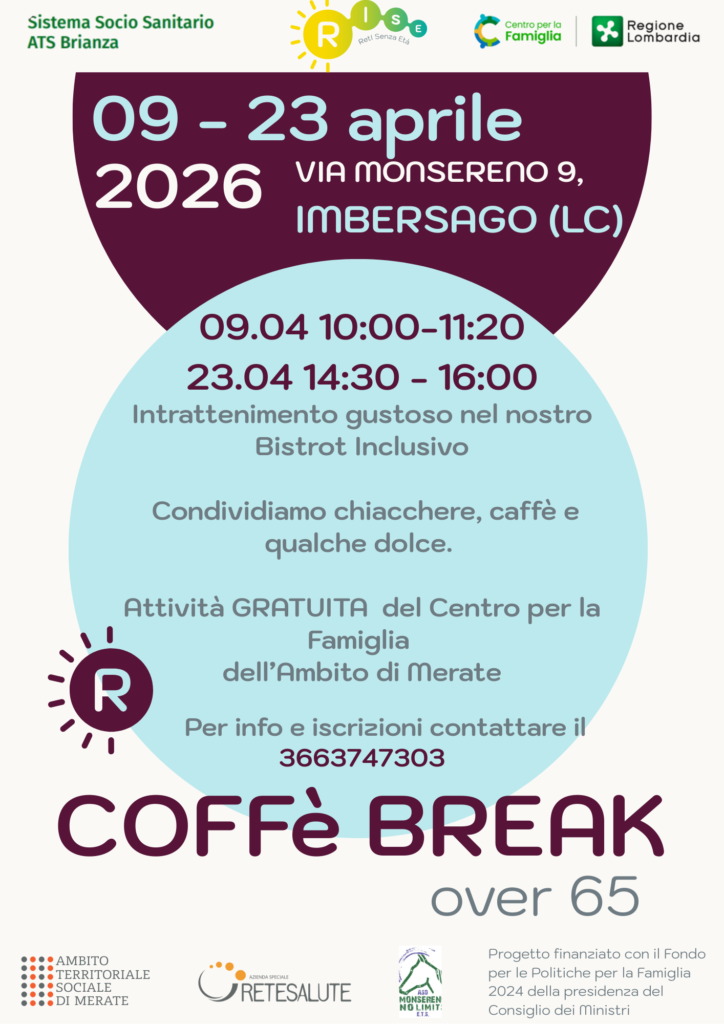 Locandina coffee break 9-23 aprile